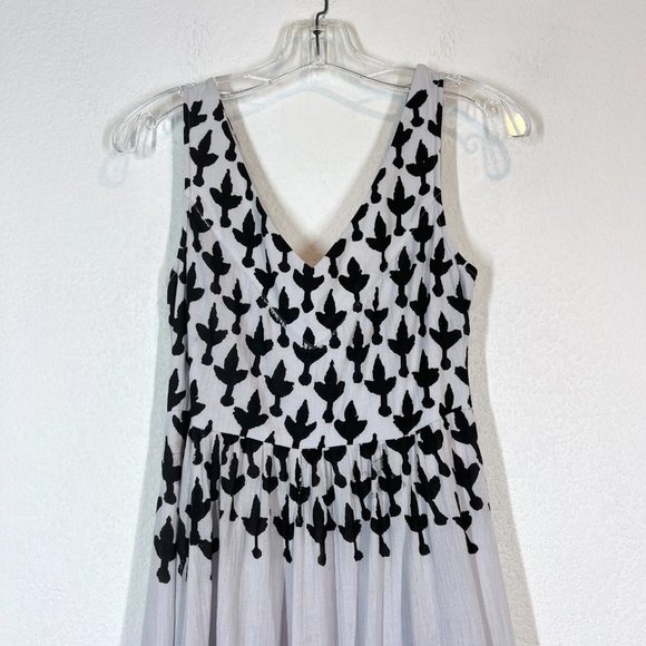 Anthropologie Floreat Sojourner Maxi Dress Size 4 Purple Black Sleeveless Sequin - Picture 7 of 16